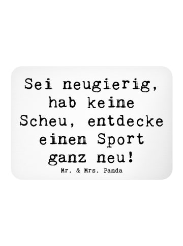 Mr. & Mrs. Panda whiteboardmagnet Spruch Neuer Sport mit Spruch in Weiß