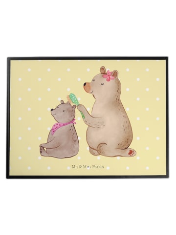 Mr. & Mrs. Panda schreibauflage Bär Kind ohne Spruch in Gelb Pastell