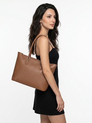 Cluty Shopper echt Leder in cognac