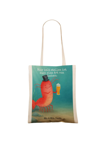 Mr. & Mrs. Panda Shopping Bag Hummer Weizen Design mit Spruch in Weiß