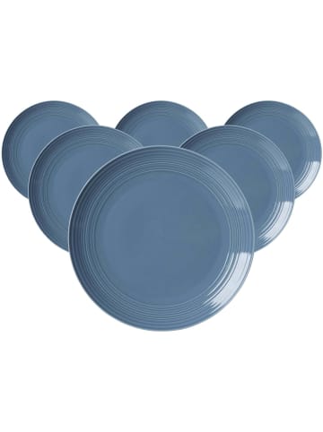 Ritzenhoff & Breker 6er Set Speiseteller Levi in ø 27 cm in Blau