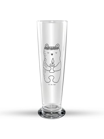 Mr. & Mrs. Panda Trinkglas Bär Kommunion ohne Spruch in Transparent