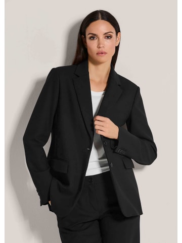 MADELEINE Eleganter Einreiher mit Reverskragen in schwarz