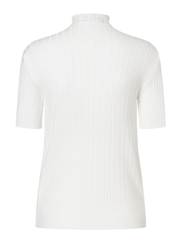 More & More figurbetonter Halbarm-Ripp-Pullover in offwhite