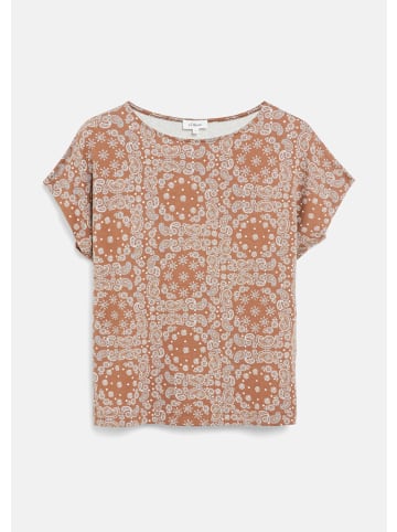 s.Oliver T-Shirt in 88A0_mokka