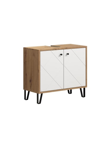 ebuy24 Waschbeckenunterschrank Touch Weiß 69 x 32 cm