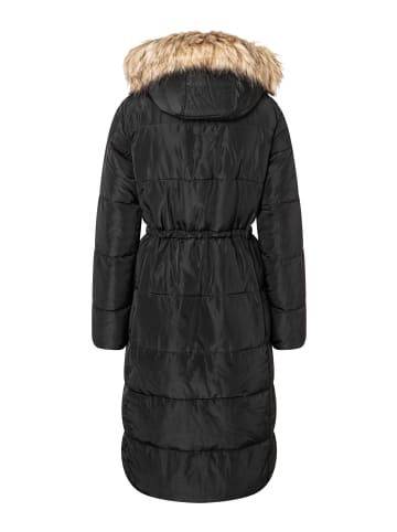 More & More langer Steppmantel in black
