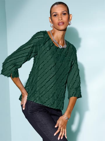 creation L Schlupf-Bluse in moos
