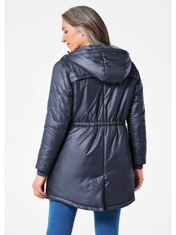 GOLDNER Sportiver Anorak mit Kapuze & Stepp in marine