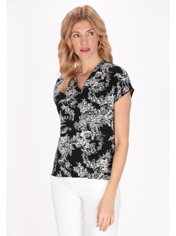 Usha Women Blouse in black white
