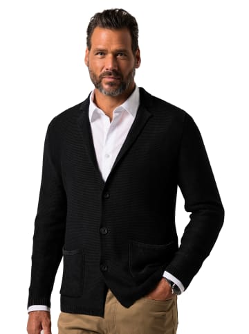 JP1880 Strickjacke in schwarz