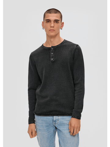 QS Strickpullover langarm in Grau