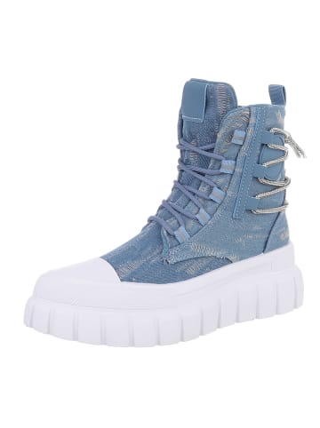 Ital-Design Freizeitschuh in Blau und Weiß