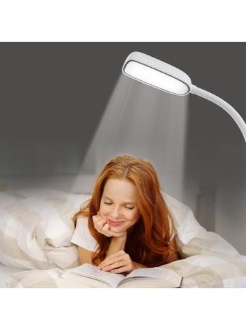 EASYmaxx LED-Standleuchte Daylight - 360°-drehbarer Lampenkopf - weiß