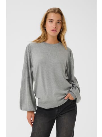 Kaffe Strickpullover KAlone Regular fit in Grey Melange