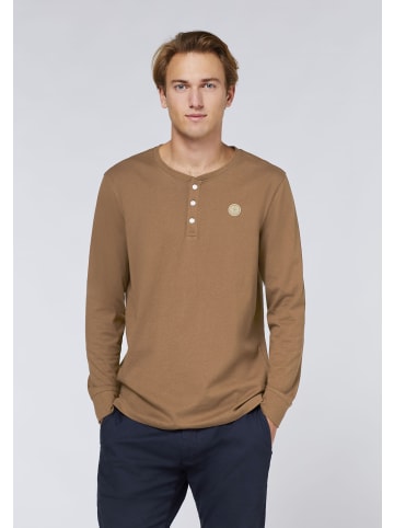 Navigator Langarmshirt in Braun