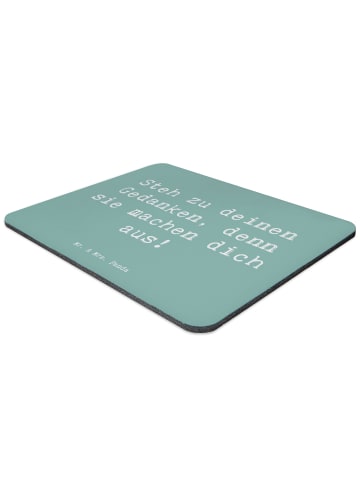 Mr. & Mrs. Panda Mouse Pad Spruch Mutig zu seinen Meinungen steh... in Meeresbrise