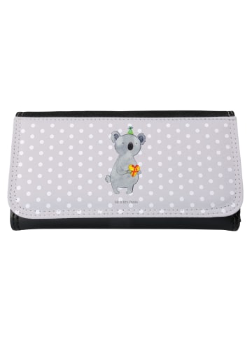 Mr. & Mrs. Panda Damen Geldbörse Koala Geschenk ohne Spruch in Grau Pastell