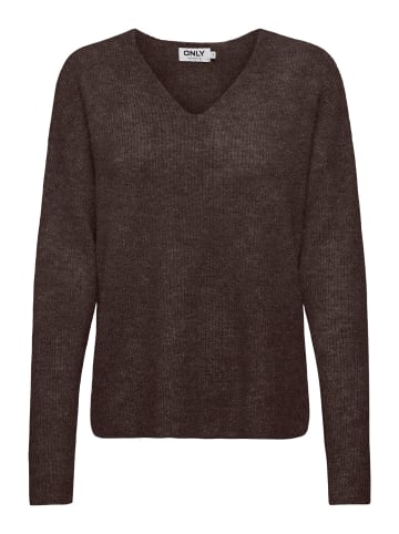 ONLY Strickpullover in Coffee Bean