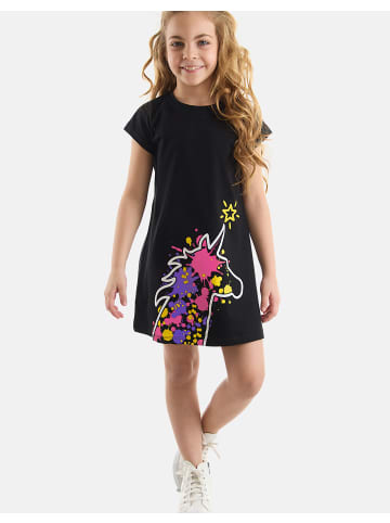 Denokids Dress Unicorn Splash in Black