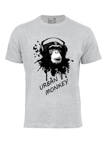 Cotton Prime® T-Shirt "URBAN MONKEY" in grau