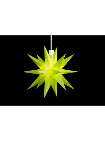 Sterntaler Dekostern | Weihnachtsstern Mini-Stern | Kunststoff | 18-Zacker | Lind