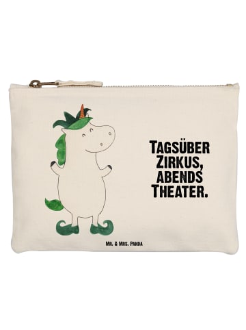 Mr. & Mrs. Panda Kulturbeutel Einhorn Joker mit Spruch in Weiß