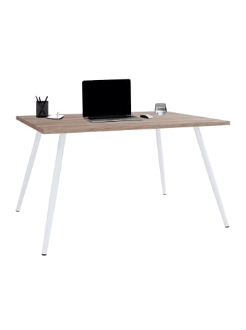 VCM  Schreibtisch Bürotisch Computertisch Salia 110x80 in Sonoma-Eiche