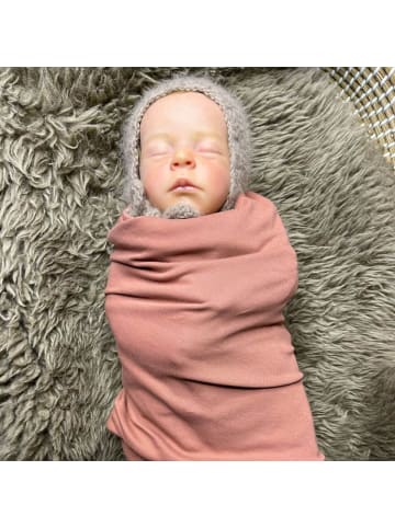 Hoppediz Babydecke Pucktuch in blau-weiß