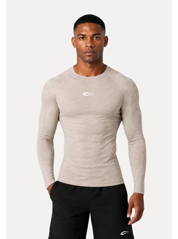 SMILODOX Kompression Camo Longsleeve Varek in Creme
