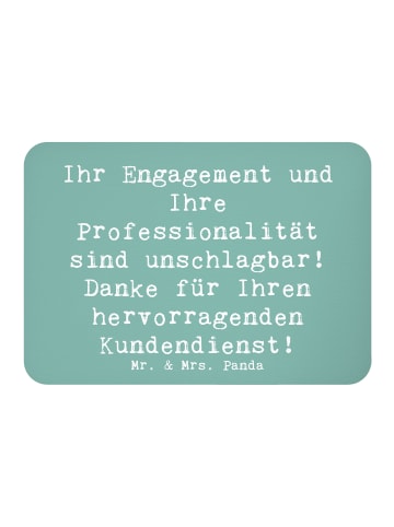 Mr. & Mrs. Panda magnet Spruch Kundendienstmitarbeiter Held mit ... in Meeresbrise