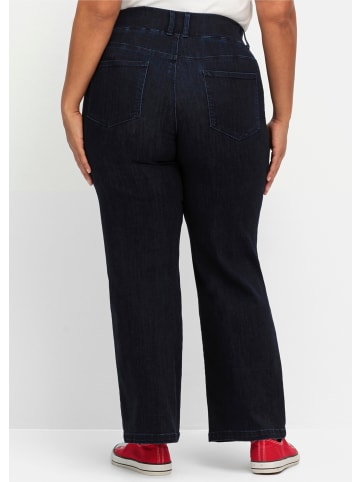 sheego Schlupfjeans in dark blue denim