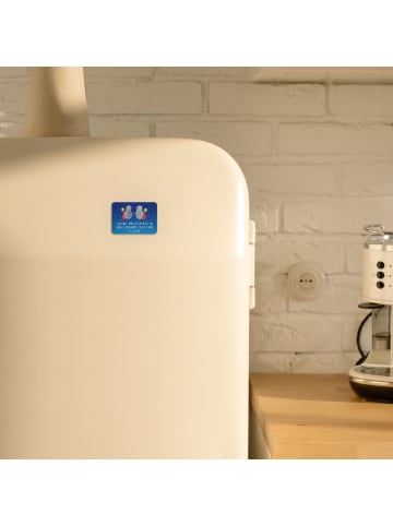 Mr. & Mrs. Panda Kühlschrankmagnet Zwillinge Spaß mit Spruch in Sternenhimmel Blau