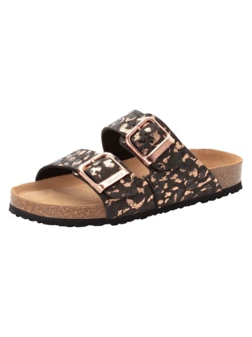 Tamaris Pantolette in BLACK/LEOPARD