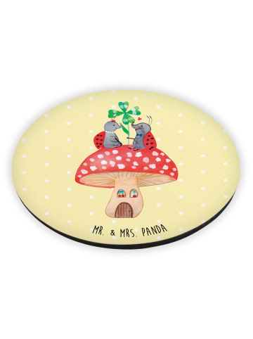 Mr. & Mrs. Panda Kühlschrankmagnet Marienkäfer Fliegenpilz ohne ... in Gelb Pastell