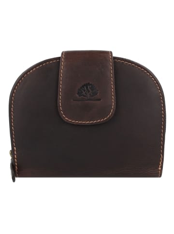 Greenburry Tornado Geldbörse RFID Schutz Leder 14 cm in teak brown