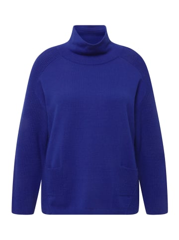 Ulla Popken Pullover in titan blau