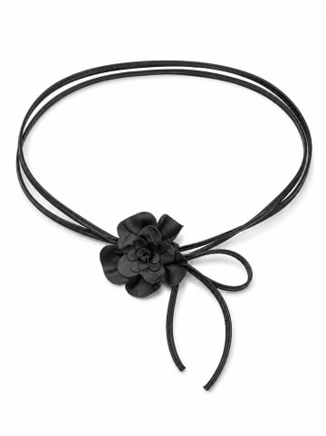 collezione alessandro Bindegürtel " Blüte " in schwarz
