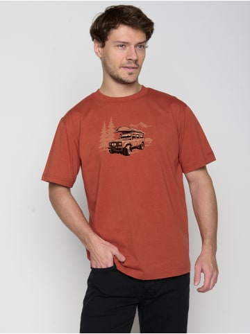 GreenBomb T-Shirt Nature Getaway in Dark Clay