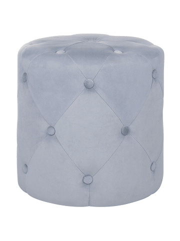 Beliani Pouf COROLLA in Grau - (W) 40 x (H) 40 x (L) 40 cm
