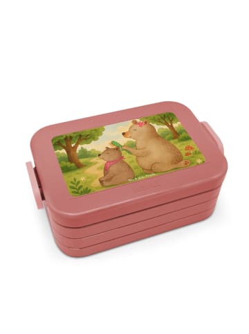Mr. & Mrs. Panda Lunchbox Bär Kind Design ohne Spruch in Rot Pastell