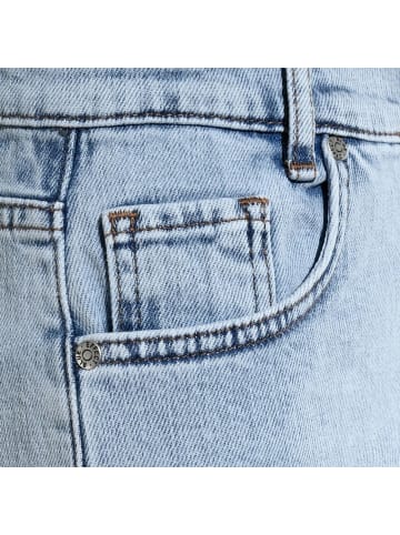 Blue Effect Bermuda Wide-Leg Jeansshorts Bundweite slim fit in blue bleached
