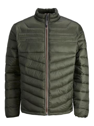 Jack & Jones Jacke 'Hero Puffer Collar' in dunkelgrün