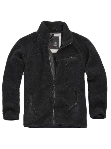 Brandit Fleecejacke/Fleecepullover "Teddyfleece Jacket" in Schwarz