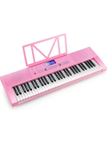 COSTWAY Elektroklavier 61 Tastatur in Rosa