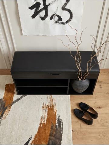KADIMA DESIGN Schuhbank mit Sitzfläche Garderoben-Bank 104x51x32 cm Kunstleder