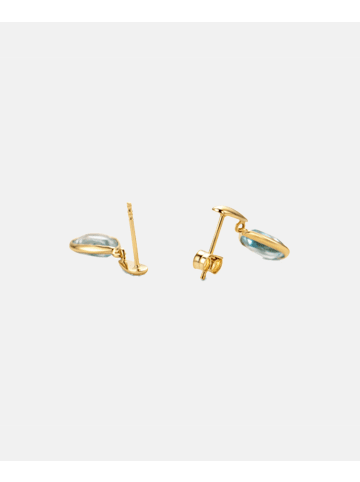 Diamant L'éternel Ohrringe aus 585 Gelbgold mit Topas