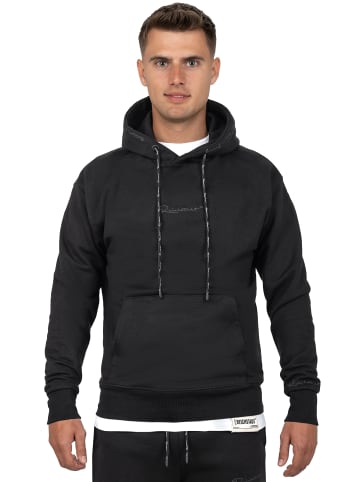 Reichstadt Herren Regular Fit Hoodie Marken-Stick in Black