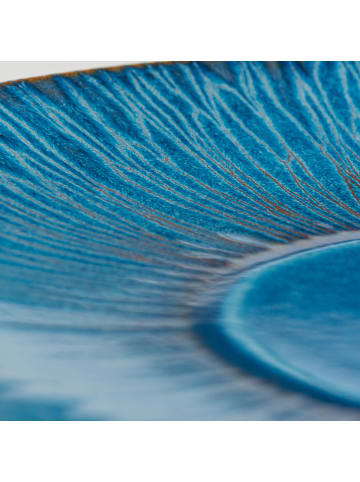 gipfelstück Speiseteller-Set, Steinzeug Eisfall in Blau