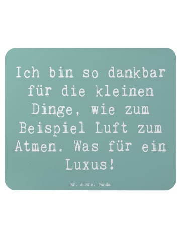 Mr. & Mrs. Panda Maus-Pad Spruch Dankbarkeit für kleine Dinge mi... in Meeresbrise